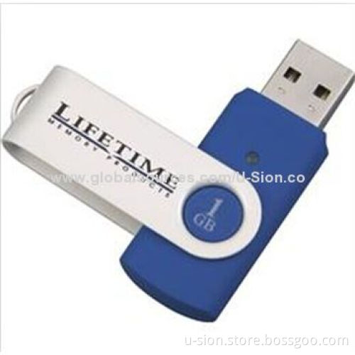 Popular Promotional Swivel USB Flash Storage, from 512MB to 128GB Capacity with Logo